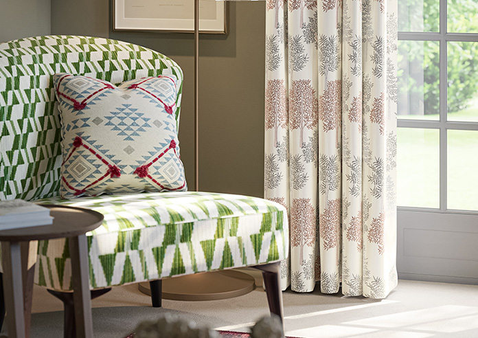 Coppice Faux Silk, Ginger - Made to Measure Curtain - Image 5